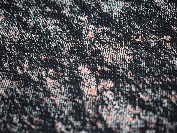 Jacquard fabric showing texture