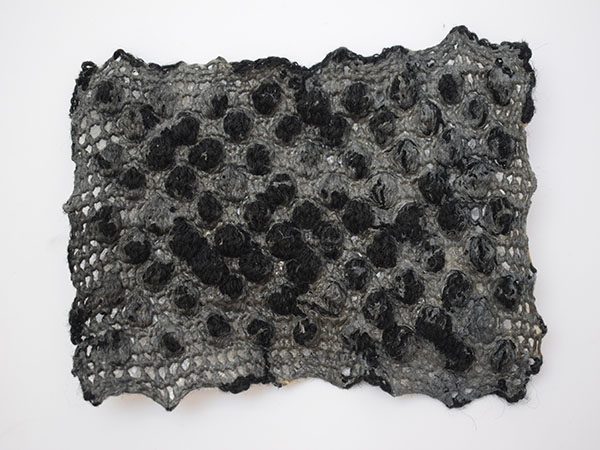Crochet and bioplastic sample