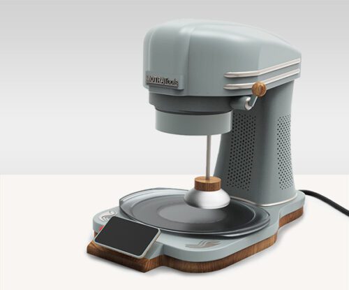 Motra Tools - A mixing paint machine is shown with a plain background.